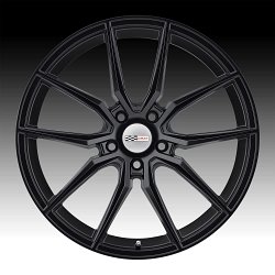 Cray Spider Machined Matte Black Custom Corvette Wheels 3